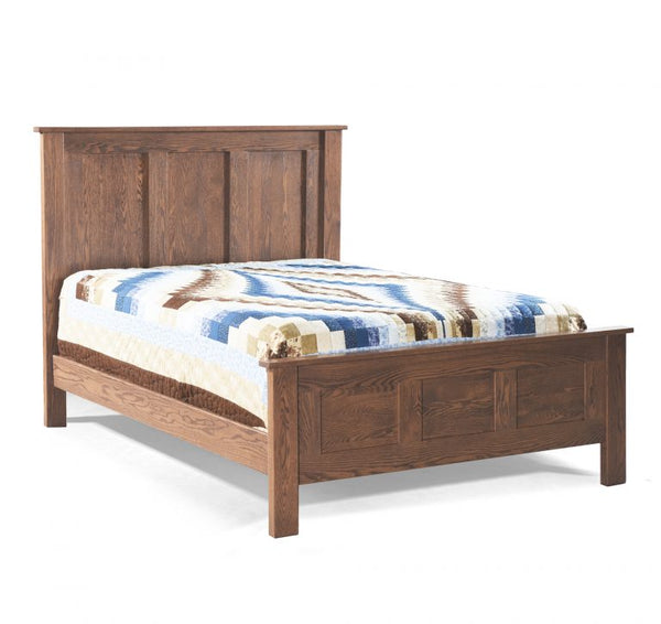 Franklin Oak Panel Bed