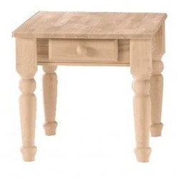 [26 INCH] TRADITIONAL END TABLE - [Nude Furniture]