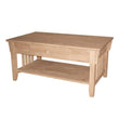 [38 INCH] MISSION COFFEE TABLE - [Nude Furniture]
