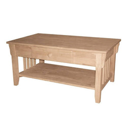 [38 INCH] MISSION COFFEE TABLE - [Nude Furniture]