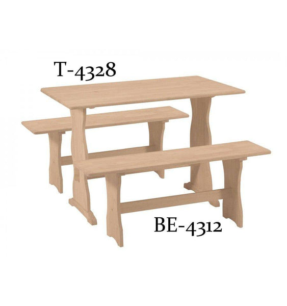 [43 Inch] Trestle Bench - [Nude Furniture]