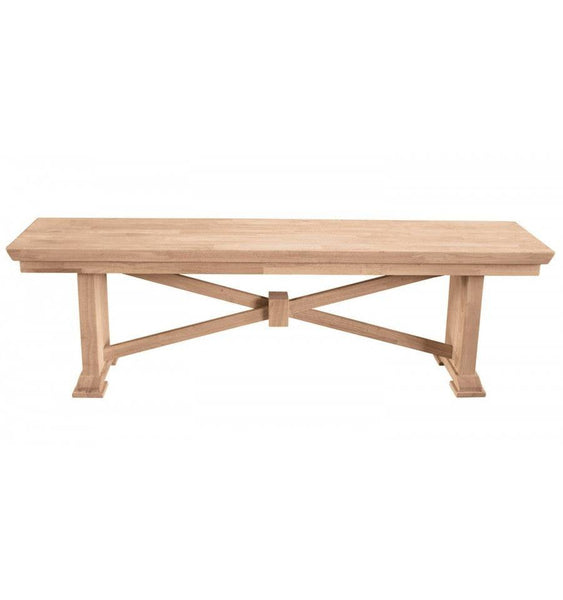 [72 INCH] TRESTLE X BENCH - [Nude Furniture]