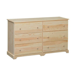 [60 Inch] Jakob 6 Drawer Dresser 7056 - [Nude Furniture]