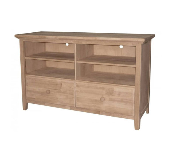 TV-52B TV Stand with two drawers, adj shelves - [Nude Furniture]
