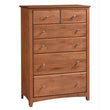Shaker 6 Drawer Chest - Wide - 2 Deep Drawers - [Nude Furniture]