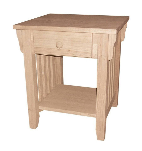 [19 Inch] Mission End Table - [Nude Furniture]