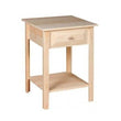 [20 INCH] WHITE HORSE SIDE TABLE 414 - [Nude Furniture]