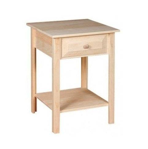 [20 INCH] WHITE HORSE SIDE TABLE 414 - [Nude Furniture]