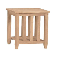 [21 Inch] Mission End Table - [Nude Furniture]