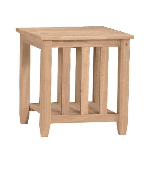 [21 Inch] Mission End Table - [Nude Furniture]