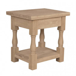 [24 Inch] Tuscan End Table - [Nude Furniture]