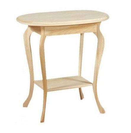 [26 INCH] QUEEN ANNE OVAL TABLE 280 - [Nude Furniture]