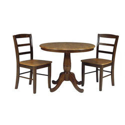 3 PC MADRID CLASSIC DINING GROUP - [Nude Furniture]