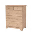 [30 INCH] JAMESTOWN 5 DRAWER CARRIAGE CHEST - [Nude Furniture]