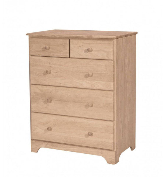 [30 INCH] JAMESTOWN 5 DRAWER CARRIAGE CHEST - [Nude Furniture]