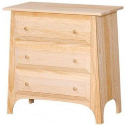 [30 INCH] SLANT 3 DRAWER CHEST 520 - [Nude Furniture]