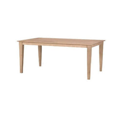 [40x72 Inch] Shaker Solid Dining Table - [Nude Furniture]