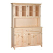 [51 Inch] Primitive Lancaster Hutch 410 - [Nude Furniture]