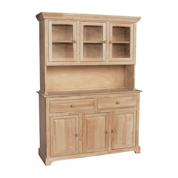[54 Inch] Shaker Buffet and Hutch - [Nude Furniture]
