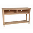 [60 Inch] Shaker Open TV Console - 36"H - [Nude Furniture]