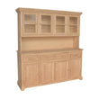 [71 Inch] Shaker Buffet and Hutch - [Nude Furniture]