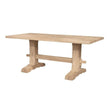 [72 Inch] Heavy Trestle Dining Table - [Nude Furniture]