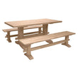 [72 Inch] Heavy Trestle Dining Table - [Nude Furniture]