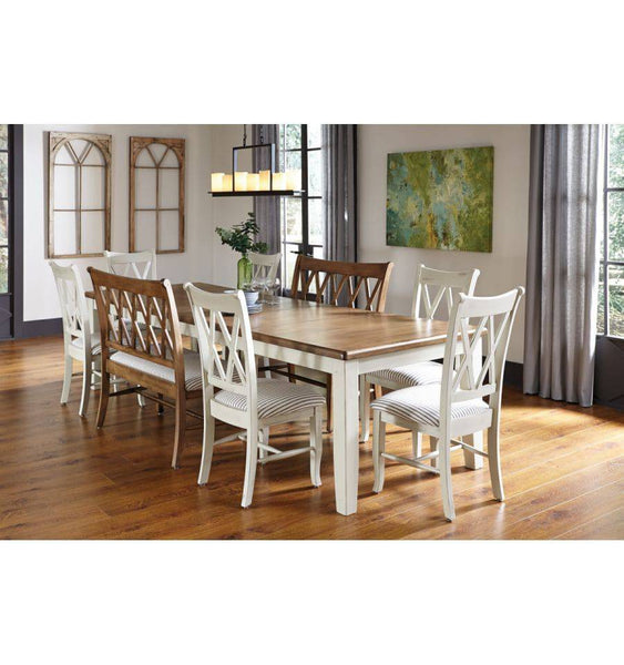 9 PC DOUBLE XX DINING GROUP - [Nude Furniture]