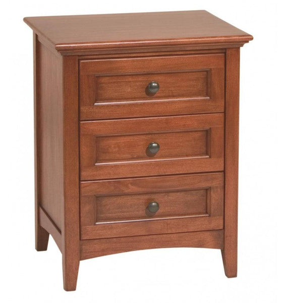 GAC McKenzie 3–Drawer Nightstand - [Nude Furniture]