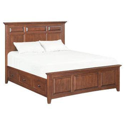 GAC McKenzie Queen Mantel Storage Bed - [Nude Furniture]