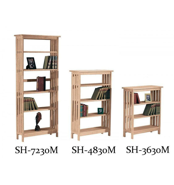 [30 INCH] MISSION BOOKCASES - [Nude Furniture]