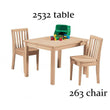 [32 INCH] KID'S TABLES - [Nude Furniture]