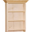[24 Inch] Primitive Wall Bookshelf - [Nude Furniture]