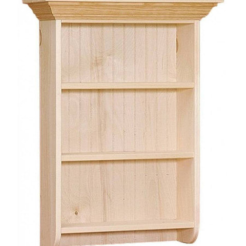 [24 Inch] Primitive Wall Bookshelf - [Nude Furniture]