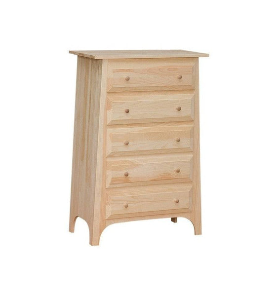 [30 INCH] SLANT 5 DRAWER CHEST 542 - [Nude Furniture]