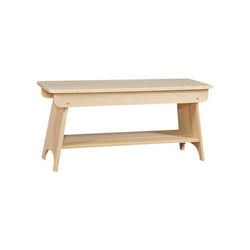 [36 INCH] BENCH WITH SHELF 281 - [Nude Furniture]