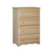 [31 INCH] ADAMS 4 DRAWER CHEST 8054 - [Nude Furniture]