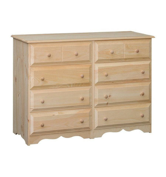 [51 Inch] Adams 8 Drawer Dresser 8018 - [Nude Furniture]