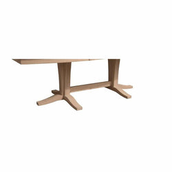 [4096XXB] Milano Double Dining Pedestals - [Nude Furniture]