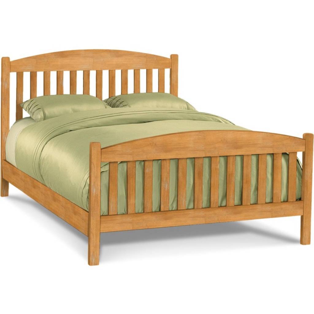 BD-504QH/BD-504QF/BD-504QR Queen Mission Bed | Nude Furniture NY