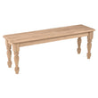 BE-60T-FX Farmhouse Bench Custom Upholstered - [Nude Furniture]