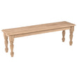 BE-72-FX Farmhouse Bench Custom Upholstered - [Nude Furniture]