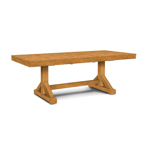 T-8440XBT / T-8440XBB Canyon Butterfly Leaf Trestle Table w/ Trestle Base - [Nude Furniture]