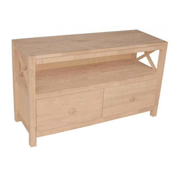 TV-35 TV Stand X sides, 2 drawers - [Nude Furniture]