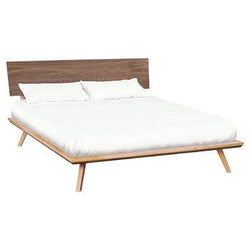 DUET Addison Cal–King Blk Walnut Adj Headboard Platform Bed - [Nude Furniture]