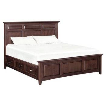 CAF McKenzie Cal–King Mantel Storage Bed - [Nude Furniture]