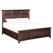 CAF McKenzie King Mantel Storage Bed - [Nude Furniture]
