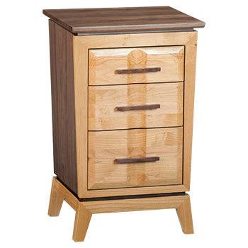 DUET Addison Small 3–Drawer Nightstand - [Nude Furniture]