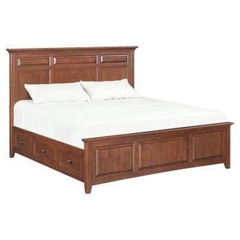 GAC McKenzie King Mantel Storage Bed - [Nude Furniture]